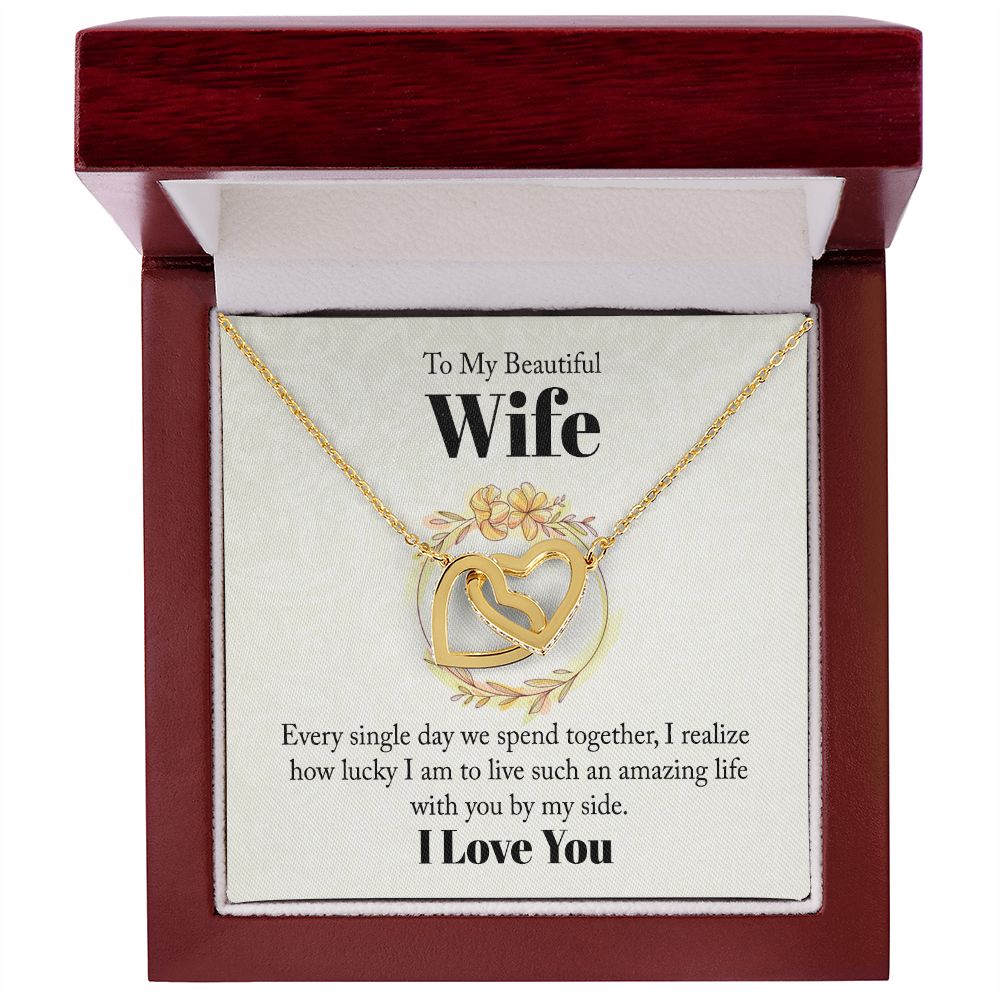 To My Beautiful Wife Every Single Day We Spend Together Inseparable Necklace-Express Your Love Gifts