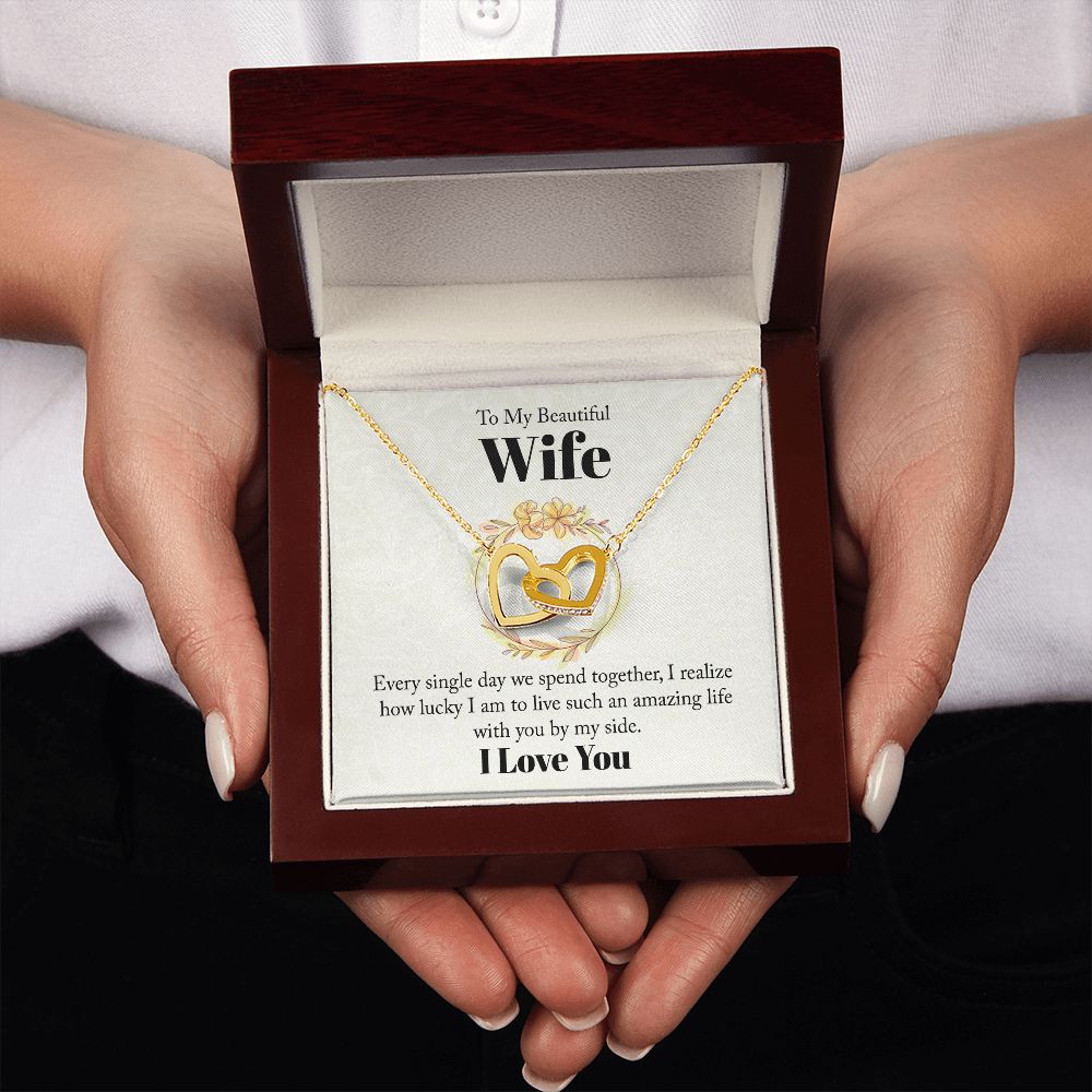 To My Beautiful Wife Every Single Day We Spend Together Inseparable Necklace-Express Your Love Gifts