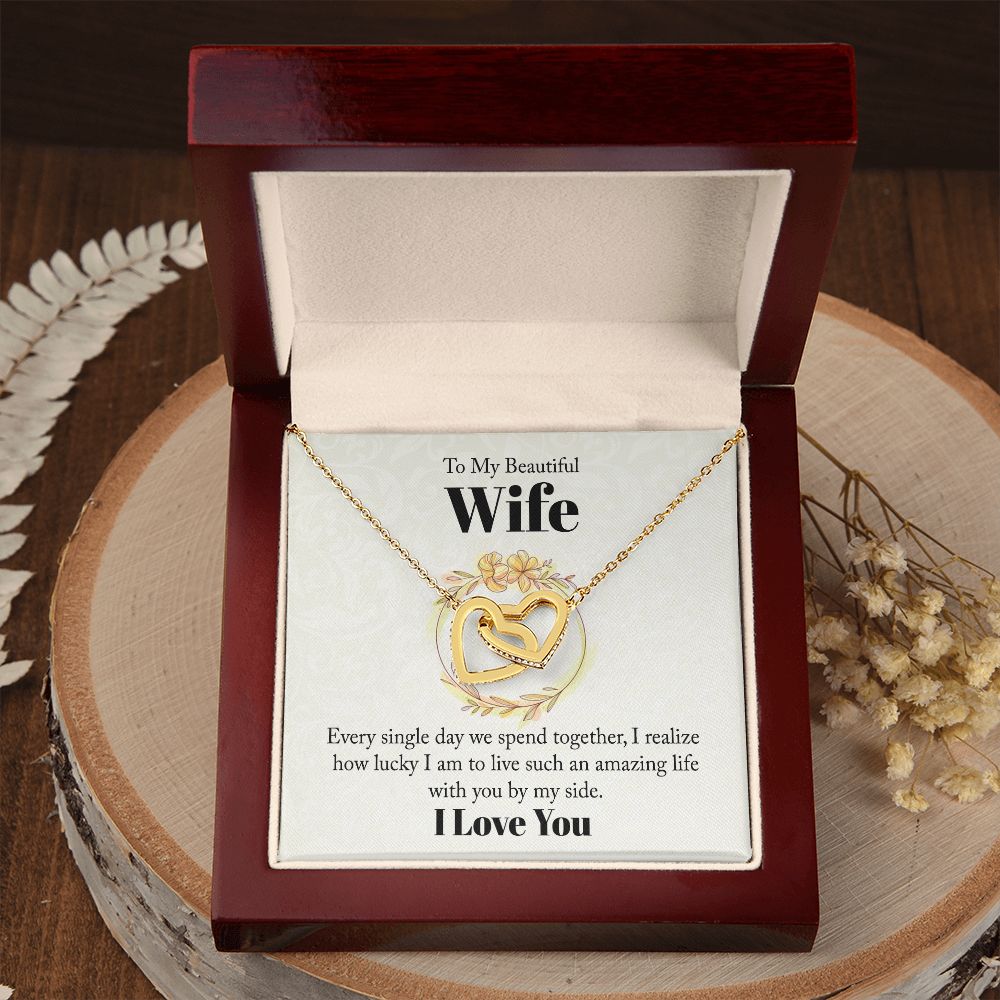 To My Beautiful Wife Every Single Day We Spend Together Inseparable Necklace-Express Your Love Gifts