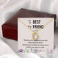 To My Best Friend Thank you Forever Necklace w Message Card-Express Your Love Gifts