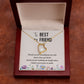 To My Best Friend Thank you Forever Necklace w Message Card-Express Your Love Gifts