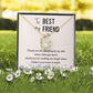 To My Best Friend Thank you Forever Necklace w Message Card-Express Your Love Gifts