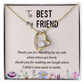 To My Best Friend Thank you Forever Necklace w Message Card-Express Your Love Gifts