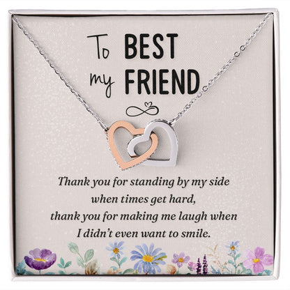 To My Best Friend Thank you Inseparable Necklace-Express Your Love Gifts