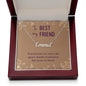 To My Best Friend True Friends are Never Far Custom Name Necklace-Express Your Love Gifts
