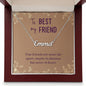 To My Best Friend True Friends are Never Far Custom Name Necklace-Express Your Love Gifts