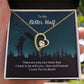 To My Better Half There Are Only Two Times Forever Necklace w Message Card-Express Your Love Gifts