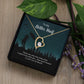 To My Better Half There Are Only Two Times Forever Necklace w Message Card-Express Your Love Gifts