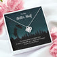 To My Better Half There Are Only Two Times Infinity Knot Necklace Message Card-Express Your Love Gifts