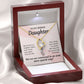 To My Bonus Daughter My World is a Brighter Place Forever Necklace w Message Card-Express Your Love Gifts
