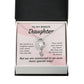 To My Bonus Daughter My World is a Brighter Place Forever Necklace w Message Card-Express Your Love Gifts