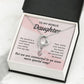 To My Bonus Daughter My World is a Brighter Place Forever Necklace w Message Card-Express Your Love Gifts