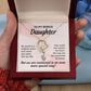 To My Bonus Daughter My World is a Brighter Place Forever Necklace w Message Card-Express Your Love Gifts