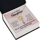 To My Bonus Daughter My World is a Brighter Place Infinity Knot Necklace Message Card-Express Your Love Gifts