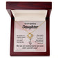 To My Bonus Daughter My World is a Brighter Place Infinity Knot Necklace Message Card-Express Your Love Gifts