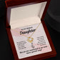 To My Bonus Daughter My World is a Brighter Place Infinity Knot Necklace Message Card-Express Your Love Gifts
