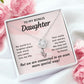 To My Bonus Daughter My World is a Brighter Place Infinity Knot Necklace Message Card-Express Your Love Gifts