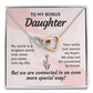 To My Bonus Daughter My World is a Brighter Place Inseparable Necklace-Express Your Love Gifts