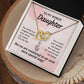To My Bonus Daughter My World is a Brighter Place Inseparable Necklace-Express Your Love Gifts