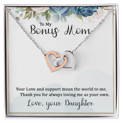 To My Bonus Mom Inseparable Necklace-Express Your Love Gifts