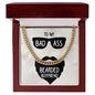 To My Boyfriend To My Badass Bearded Boyfriend Cuban Chain-Express Your Love Gifts