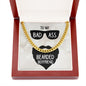 To My Boyfriend To My Badass Bearded Boyfriend Cuban Chain-Express Your Love Gifts