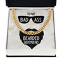 To My Boyfriend To My Badass Bearded Boyfriend Cuban Chain-Express Your Love Gifts