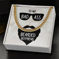 To My Boyfriend To My Badass Bearded Boyfriend Cuban Chain-Express Your Love Gifts