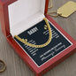 To My Dad I May Just Be a Bump Cuban Chain-Express Your Love Gifts