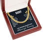To My Dad I May Just Be a Bump Cuban Chain-Express Your Love Gifts