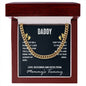 To My Dad I May Just Be a Bump Cuban Chain-Express Your Love Gifts