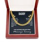 To My Dad I May Just Be a Bump Cuban Chain-Express Your Love Gifts