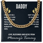 To My Dad I May Just Be a Bump Cuban Chain-Express Your Love Gifts