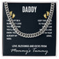 To My Dad I May Just Be a Bump Cuban Chain-Express Your Love Gifts
