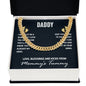 To My Dad I May Just Be a Bump Cuban Chain-Express Your Love Gifts