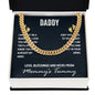 To My Dad I May Just Be a Bump Cuban Chain-Express Your Love Gifts