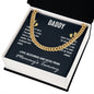 To My Dad I May Just Be a Bump Cuban Chain-Express Your Love Gifts