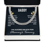 To My Dad I May Just Be a Bump Cuban Chain-Express Your Love Gifts