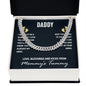 To My Dad I May Just Be a Bump Cuban Chain-Express Your Love Gifts