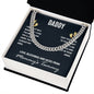 To My Dad I May Just Be a Bump Cuban Chain-Express Your Love Gifts
