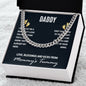 To My Dad I May Just Be a Bump Cuban Chain-Express Your Love Gifts