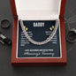 To My Dad I May Just Be a Bump Cuban Chain-Express Your Love Gifts