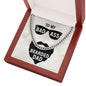 To My Dad To My Badass Bearded Dad Cuban Chain-Express Your Love Gifts