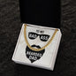 To My Dad To My Badass Bearded Dad Cuban Chain-Express Your Love Gifts