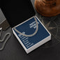 To My Dad You Are The World Father's Day Message Cuban Chain-Express Your Love Gifts
