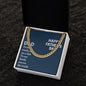 To My Dad You Are The World Father's Day Message Cuban Chain-Express Your Love Gifts