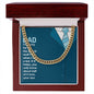 To My Dad You Only Know About Half of it Love Cuban Chain-Express Your Love Gifts
