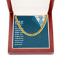 To My Dad You Only Know About Half of it Love Cuban Chain-Express Your Love Gifts