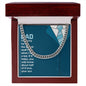 To My Dad You Only Know About Half of it Love Cuban Chain-Express Your Love Gifts