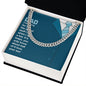 To My Dad You Only Know About Half of it Love Cuban Chain-Express Your Love Gifts